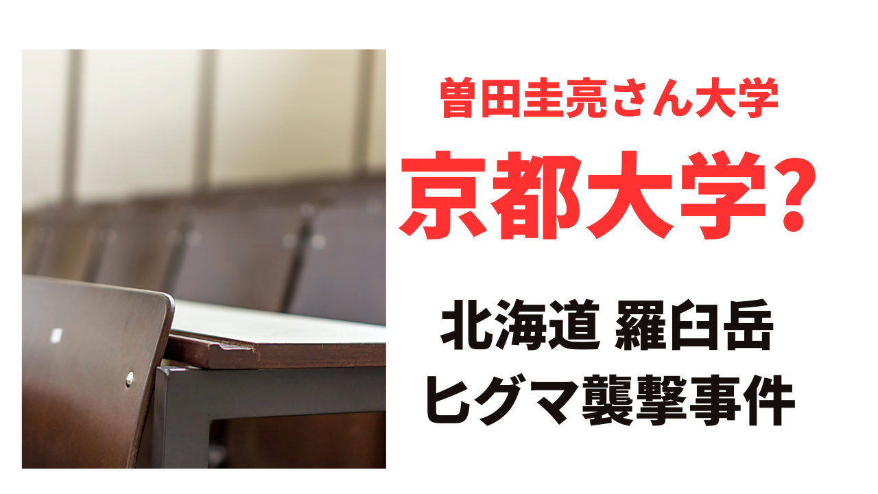 曽田圭亮の大学は京都大学？同一人物かどうか調査！